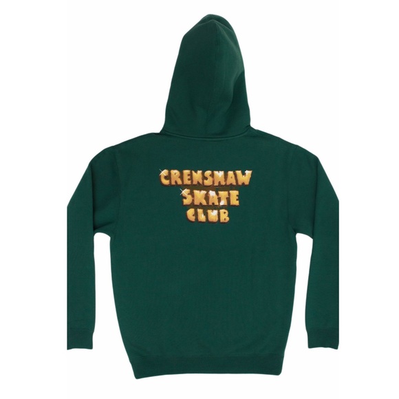 CRENSHAW SKATE CLUB BLING OG LOGO HOODIE IN BLACK - Picture 3 of 11